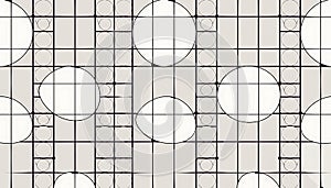 Abstract circle grid pattern, geometric background texture. Stock Photo, Generative AI