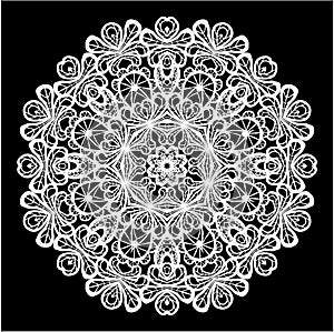 Abstract circle lace pattern