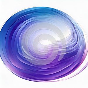 Abstract circle lines wave colorful purple and blue gradient on white background