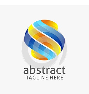 Abstract circle logo design