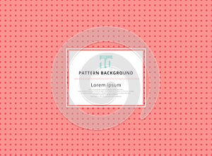 Abstract circle pink seamless polka dots pattern background.