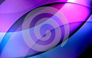 Abstract circle shape with glowing light dynamic blue and purple background. Futuristic technology digital hi-tech concept. Banner