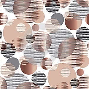 Abstract circle textured geometry repeatable motif