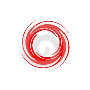 Abstract circle twirl logo template