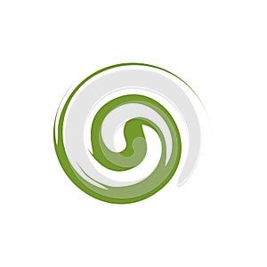 Abstract circle twirl logo template