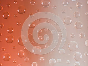 abstract circle water droplet like bubble, low saturation matte tone