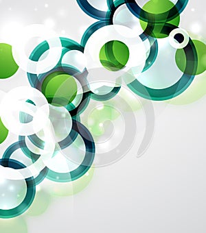 Abstract circles background