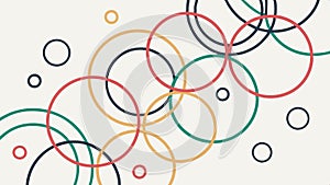 Abstract circles background, colorful and modern design element vector design Generative AI