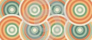 Abstract circles color background template horizontal layout vector illustration