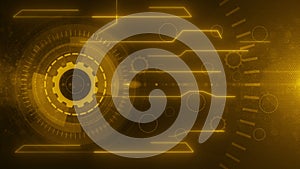 Abstract circles and gears backgrounds 4K LOOP