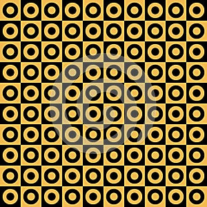 Abstract circles optical illusion seamless pattern