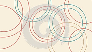 Abstract circles overlapping pattern, modern design vector, geometric background vector design Generative AI