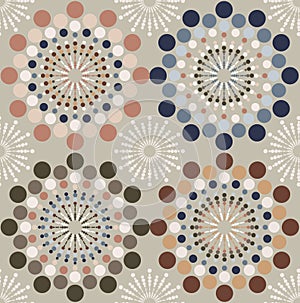 Abstract circles pattern