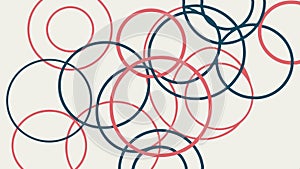 Abstract circles pattern, geometric and modern design background vector design Generative AI