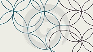 Abstract circles pattern, geometric and modern design element. vector design Generative AI