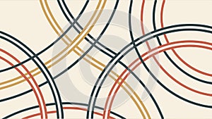 Abstract circles pattern illustration vector design Generative AI