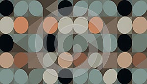 Abstract circles pattern, retro design, colorful background, texture, art, Stock Photo, Generative AI