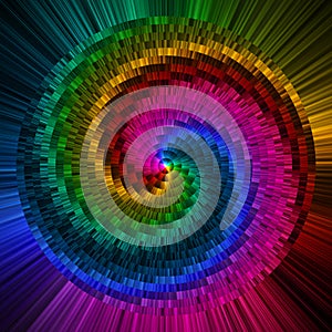 Abstract circles prism colors background photo