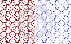 Abstract circles seamless pattern