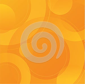 Abstract circles yellow background vector illustration