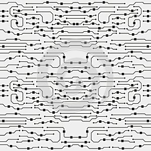 Abstract circuit board background