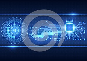 Abstract circuit board background, vector illustration