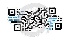 Abstract Circuit Board Branching Lines Pattern, vector design Generative AI