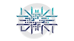 Abstract Circuit Board Branching Network, vector design Generative AI