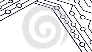 Abstract Circuit Board Connection Design Vector, vector design Generative AI