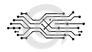 Abstract Circuit Board Design, Showcasing Connectivity, vector design Generative AI