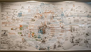 Abstract circuit board design shows industry progress generated by AI