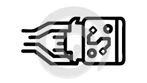 Abstract Circuit Board, Digital Technology and Computing, vector design Generative AI