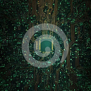 Abstract circuit board futuristic technology