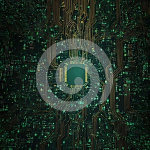 Abstract circuit board futuristic technology processing business background