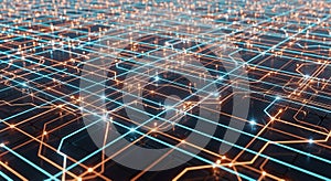 Abstract Circuit Board Network