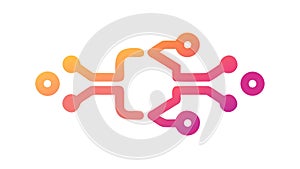 Abstract Circuit Board: Network of Connected Nodes, vector design Generative AI