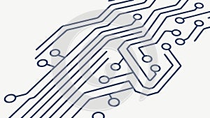 Abstract Circuit Board Pathways Pattern Vector, vector design Generative AI