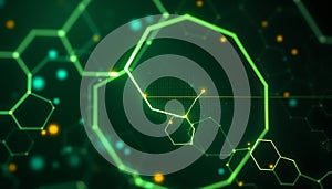 Abstract circuit board, digital network, technology background, tech pattern, data flow, Stock Photo, Generative AI