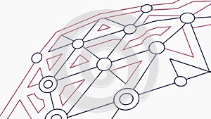 Abstract Circuit Board Pattern, Futuristic Tech Lines, vector design Generative AI