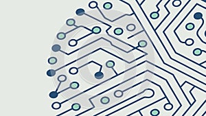 Abstract Circuit Board Pattern Grid Background, vector design Generative AI