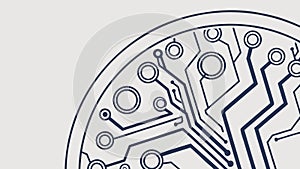 Abstract Circuit Board Pattern, High-Tech Vector Background, vector design Generative AI