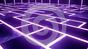 Abstract Circuit Board Pattern with Metallic Elements