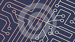 Abstract Circuit Board Pattern Technology Background, vector design Generative AI