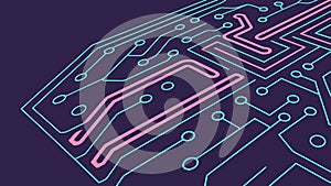 Abstract Circuit Board Pattern Vector, High-Tech Background, vector design Generative AI