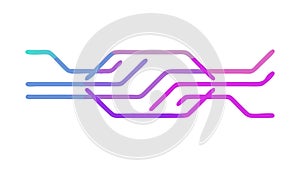 Abstract Circuit Board Pattern Vector for Tech Design, vector design Generative AI