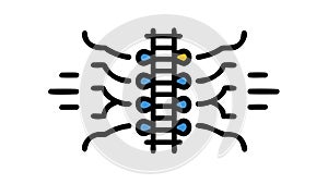 Abstract Circuit Lines Pattern, Interconnected Data Flow Design, vector design Generative AI