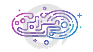 Abstract Circuit Maze: Digital Connectivity, vector design Generative AI