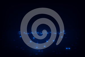 Abstract circuit networking blockchain concept background