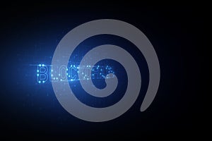Abstract circuit networking blockchain concept background