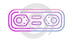 Abstract Circuit Path, Digital Connection Icon, vector design Generative AI